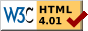 Validate HTML 4.01